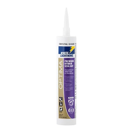 White Lightning Hybrid Sealant, 6 " L, Crystal Clear W31201010