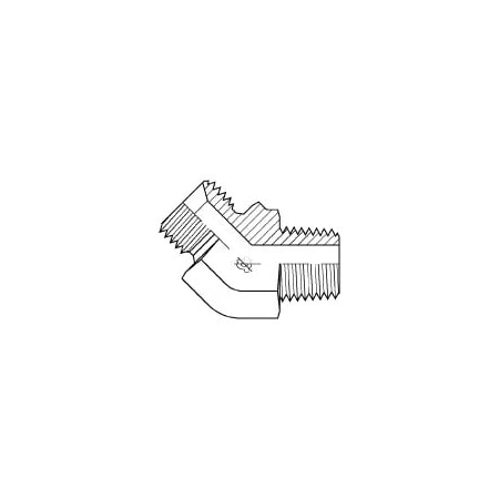 Adaptall 45 Degrees MALE BSPP X MALE BSPT ELBOW 3/8 in 1/4 in 9054-06-04