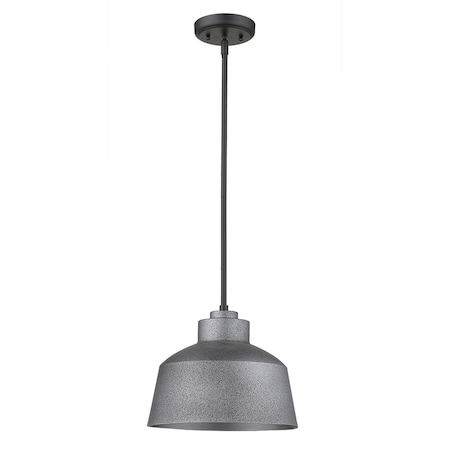 Homeroots Barnes 1-Light Gray Convertible Pendant 397957