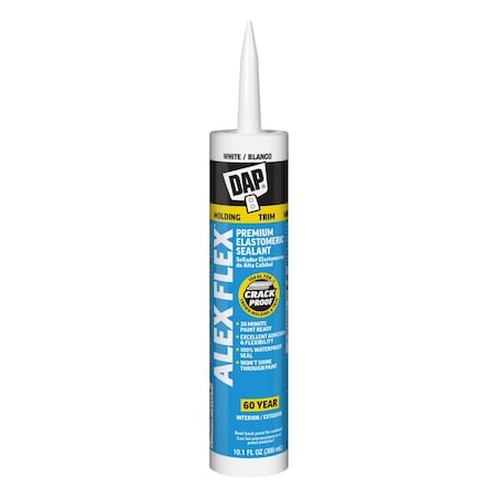 Dap White, 10.1 oz, PK12, 10.1 oz, White 7079818542