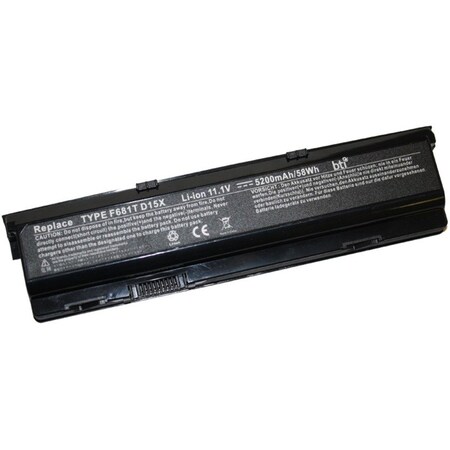 Battery Technology BTI Battery - For Notebook - Battery Rechargeable - 5200 mAh - 11.1 V DC F681T-BTI