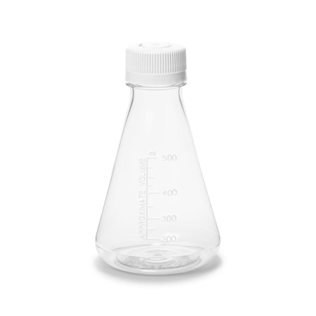 United Scientific Unistore Sterile Erlenmeyer Flask Vented, PC, 500 mL, 12PK UNERFLSPC500