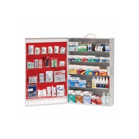 Medi-First First Aid Kit, Five-Shelf ANSI-B Cabinet for Lrg Industrial Work Settings, Metal 899-738ANSI