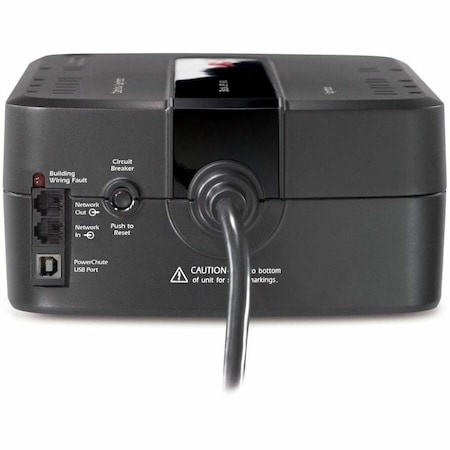 Apc Line Interactive UPS, 650VA, Line Interactive, Out: 120V In: 120V AC APWBE650G1