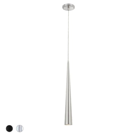 Eurofase Sliver Contemporary Halogen Pendant, 1-Light, Satin Nickel/Satin Nickel 20445-027