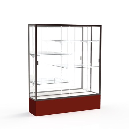 Ghent Spirit Floor Display Case 60x72x16, Mirror, Bronze 375MB-BZ-MN