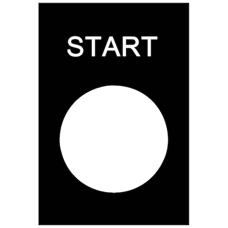 Schneider Electric Legend Plate, Rectangular, Plastic ZB2BY2303