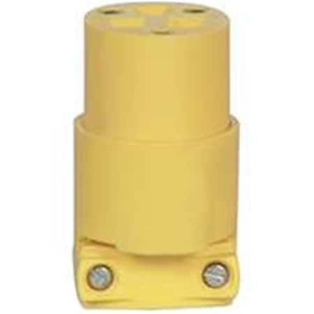 Serverusa 4227-BOX Vinyl 6-15 Nema Connector Yellow, 4227PK SE425018