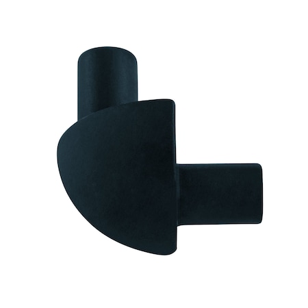 M-D Building Products 3/8 in. Black Aluminum Bullnose Outside Corner 32064