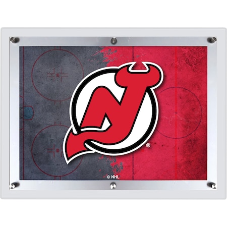 Holland Bar Stool Co New Jersey Devils 32 in. x 23.5 in. Backlit LED Sign by Company LBLedA