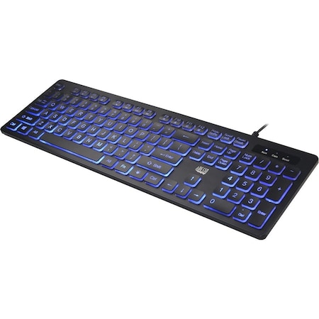 Adesso 2X LARGE PRINT , ON AND OFF  ILLIMINATED BACKLIGHT USB KEYBOARD, INTERNE AKB-139EB
