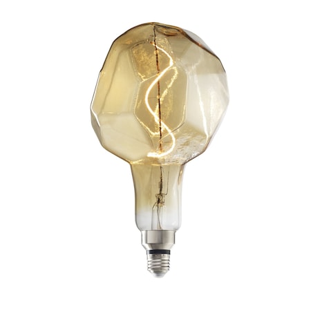 Bulbrite 60-Watt Equivalent Jewel Amber Light Dimmable LED Grand Filament Nostalgic Light Bulb 776318