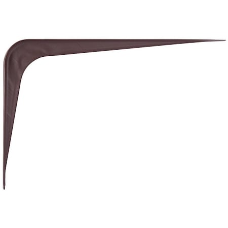 Prosource Shelf Bracket, 95 lb/Pair, 8 in L, 6 in H, Steel, Chocolate 21139CHO-PS