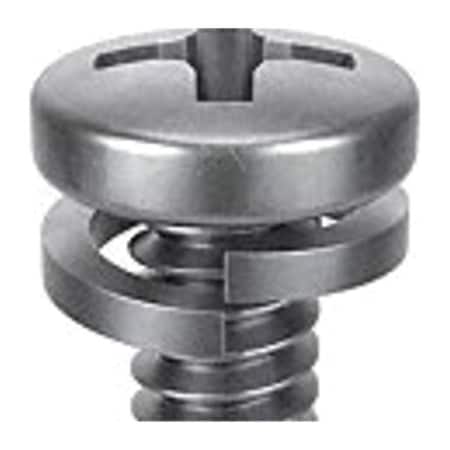 M6-1.00 x 12 mm Phillips Pan Machine Screw, Passivated 18-8 Stainless Steel, 10 PK