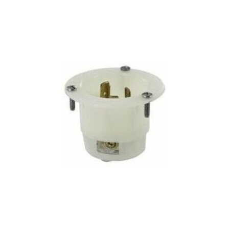 Leviton Industrial Grade Flanged Inlet 20 Amp, 125/250 Volt 3325-GC