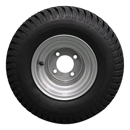 Antego 18x8.50-8 with 8x7 Hustler Chrome Silver wheels Single Assemblies A870050590304188508