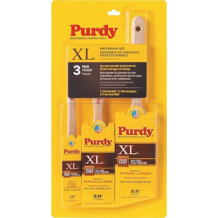 Purdy XL Pro Paint Brush Set, 3PK 14L853100