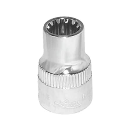 K-Tool International K Tool International 0.37 in. Drive Spline Socket, 12 mm KTI-20712
