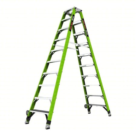 Little Giant Ladders Stepladder, Fiberglass, 375lb Cap., 122" H 15781-001