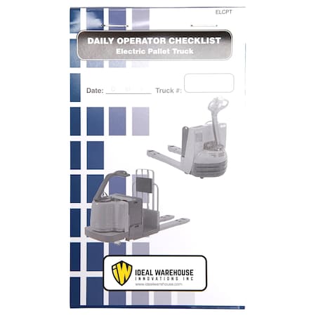 Ideal Warehouse Innovations Replacement Checklist Book, 1 3/8" W, PK5 70-1078-CP