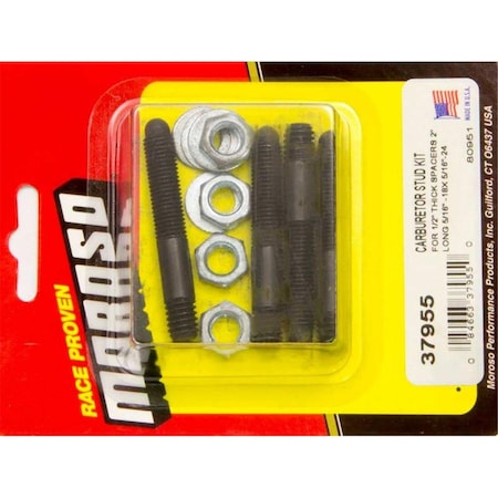 Moroso 37955 Carburetor Stud Kit 2 in. MOR37955