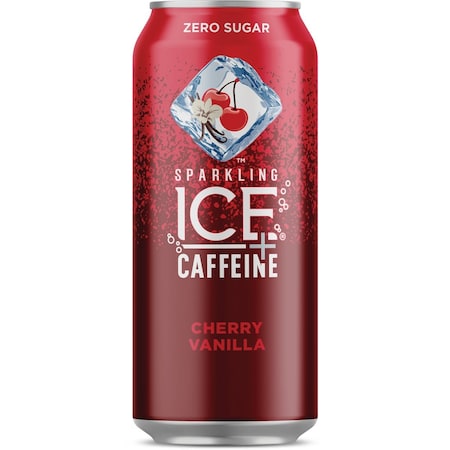 Sparkling Ice 16 Oz. Sparkling Water + Caffeine Cherry Vanilla 716288