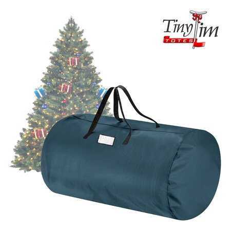 Tiny Tim Totes Christmas Tree Storage Bag Zippered Canvas Sack Fits 12ft Trees Protects Decor and Inflatables 83-DT5564