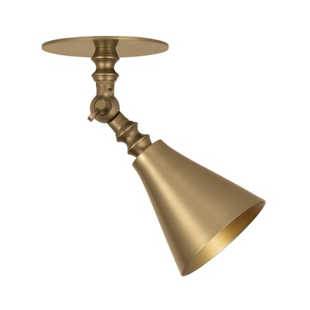 Troy Lighting Necessity 1 Light Flush Mount in Patina Brass Finish C1204-PBR