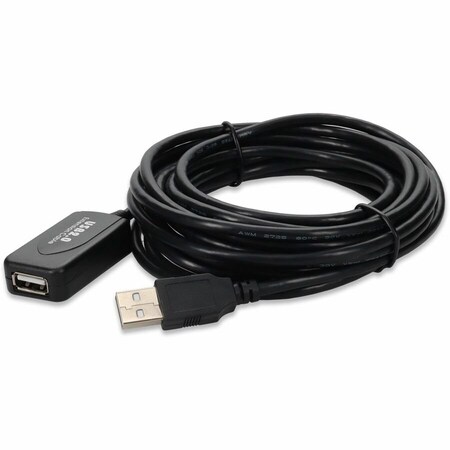 Add-On 15FT ACTIVE USB 2.0 A M/F BLACK CABLE USBEXTAA15A