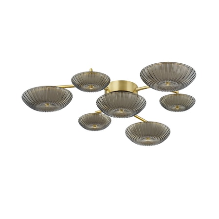 Corbett Lighting Birmingham 40.75 Integrated LED Flush Mount in Vintage Polished Brass 512-41-VPB
