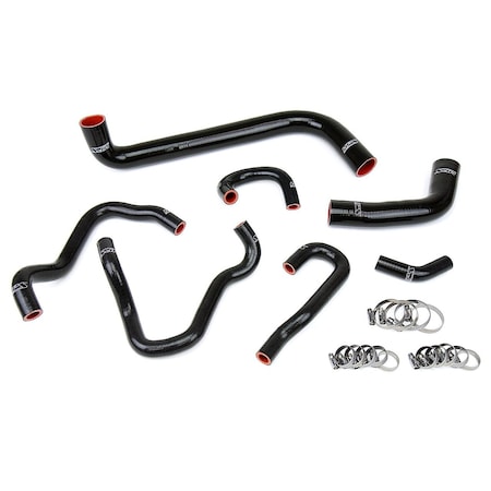Hps Performance High Temp Reinforced Silicone Radiator and Heater Coolant Hose Kit, Black,  57-1490-BLK