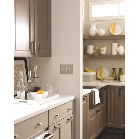 Amerock Mulholland 3 Toggle Satin Nickel Wall Plate 1906960