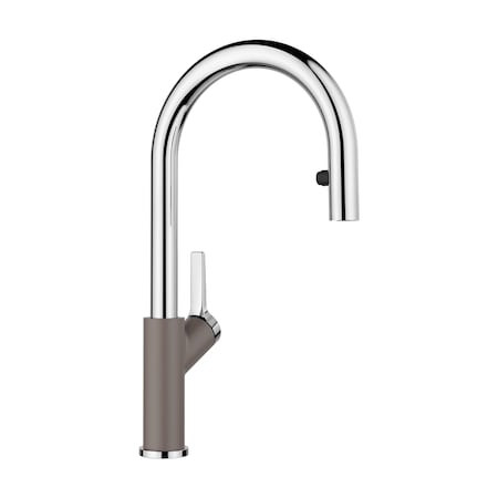 Blanco Urbena Pull Down1.5 GPM, Chrome/Volcano Gray 526933