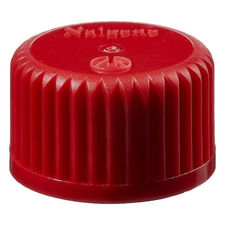 Nalgene Closure, Red, 22 mm Dia, PK2000 362150-5200