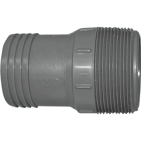 Genova Boshart Pipe Adapter, 2 in, MPT x Insert, Polyethylene UPPA-20