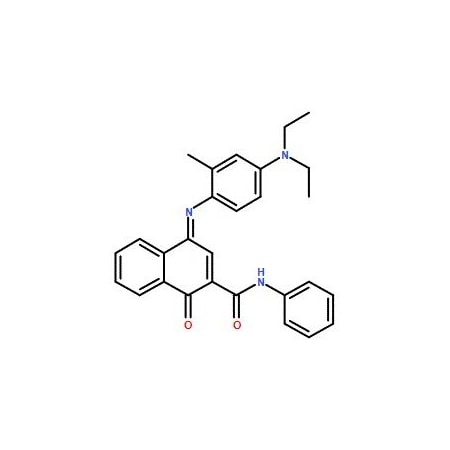 Ak Scientific 2-Phenylcarbamoyl-1, 4-naphthoquinone-4-(4-diethylamino-2-methylphenyl)imine (1g), CAS 102187-19-9 5782AL-1g
