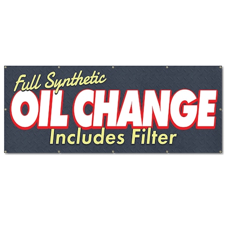 Signmission Oil Change, 48 Inch, Banner B-120-30406