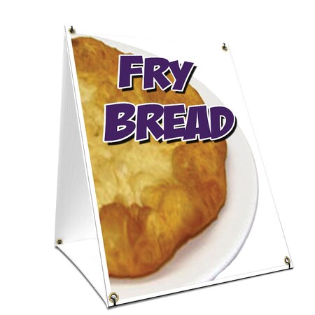 Signmission Fry Bread, 36 Inch x 24 Inch A-frame Yard Sign, Plastic Sign SBC-2436-Fry Bread