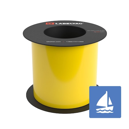 Labeltac Marine Supply 5in x 75ft LT9, Yellow LT501MN-C