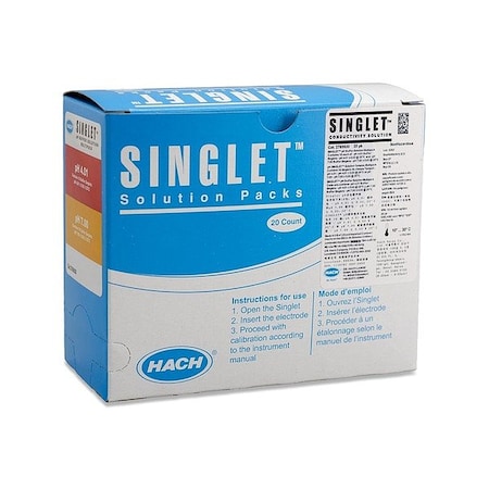Hach Singlet Single PH Buffer Kit, 20 mL, PK20 2769920
