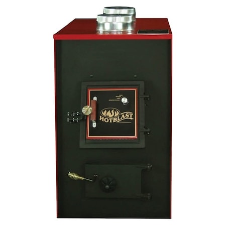 Us Stove Co Coal Furnace, 2414 in W, 48 in D, 4014 in H, 139,000 Btu Heating, Cast Iron 1500