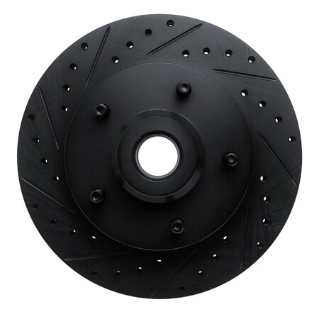 Dynamic Friction Co DFC Brake Rotor - Drilled and Slotted - Black 633-40074L