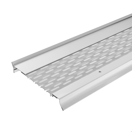 Waterlock Goldguard 6" K-Style & Box Gutters Aluminum/SS Gutter Guard, White, 1ft Sample WG-6KS-001-WHT