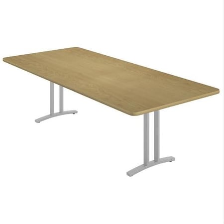 Correll Rectangle Modern Design Conference Table, 96 in W, Particleboard Top, Fusion Maple CC4296R-16-14-16