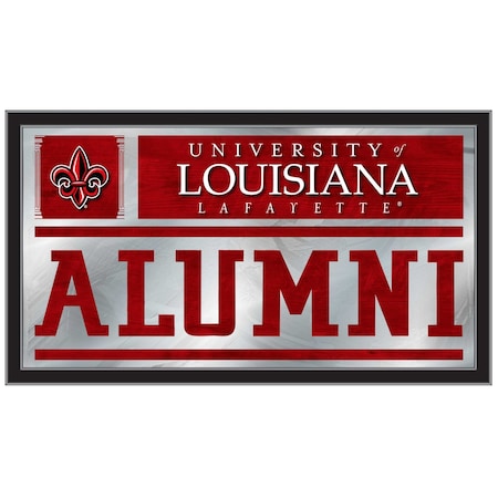 Holland Bar Stool Co Louisiana-Lafayette 26" x 15" Alumni Mirror MAlumLA-Laf