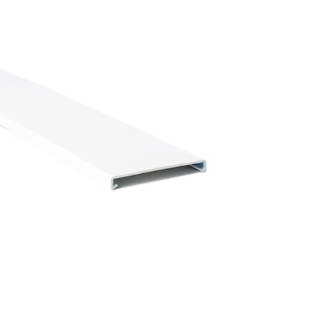 Hellerman Tyton Wiring Duct Cover for 2" Duct, 6 ft Sections, PVC, White, 120ft/ctn, 120PK 181-92011