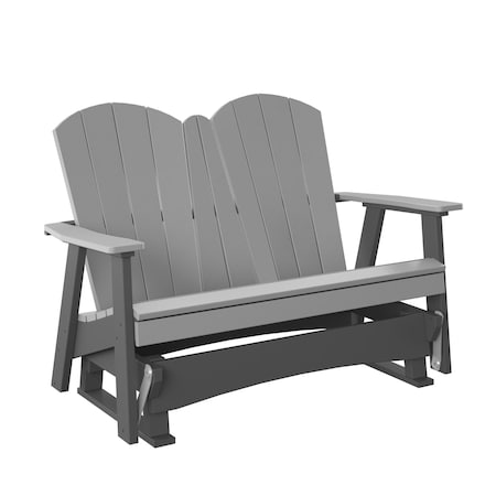 Polybird 4' CHAIR GLIDER.      LIGHT GRAY AND CHARCOAL POLYBIRD P31