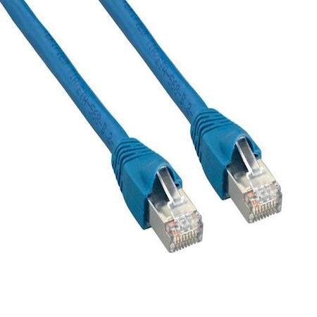 Sanoxy 100ft Cat6a 600 MHz Shielded Snagless Ethernet Network Patch Cable, Blue SNX-CBL-LDR-C6109-20HD