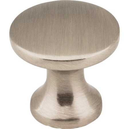 Hardware Resources Elements Geneva 1'' Diameter Satin Nickel Mushroom Knob 3915-SN