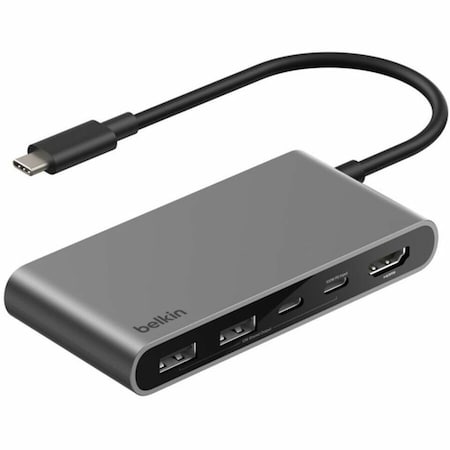 Belkin USB-C 5-IN-1 MULTIPORT HUB 100W, SPACE GRAY AVC022FQSGY